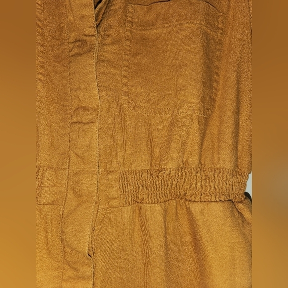 Universal Thread collared shorts romper mustard fall Women's XS - Picture 5 of 12